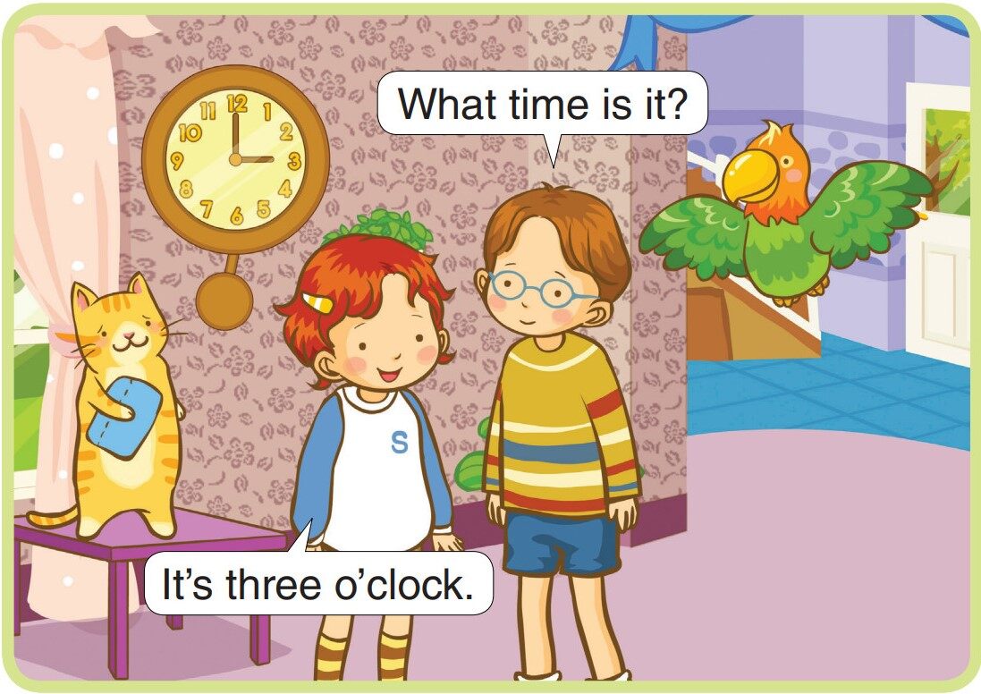 What Time Is It?绘本故事第3页