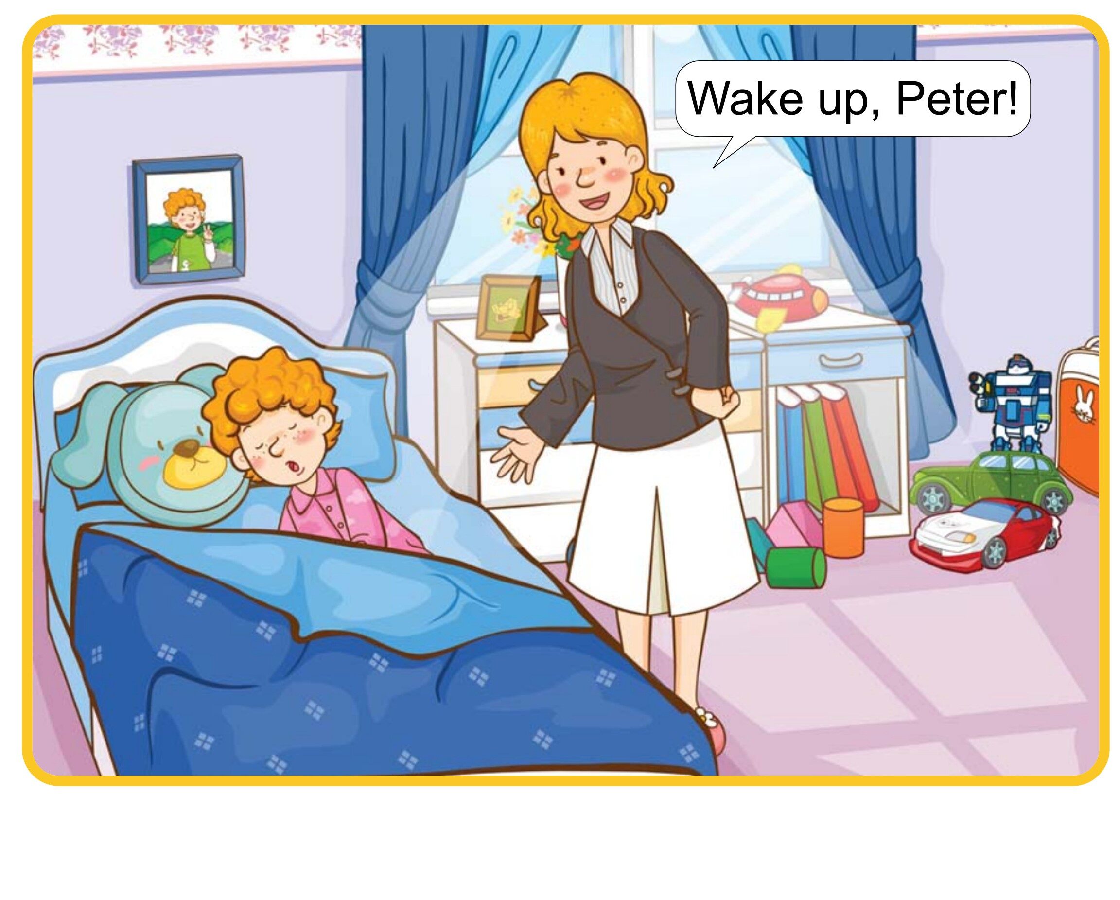 Wake Up!绘本故事第2页