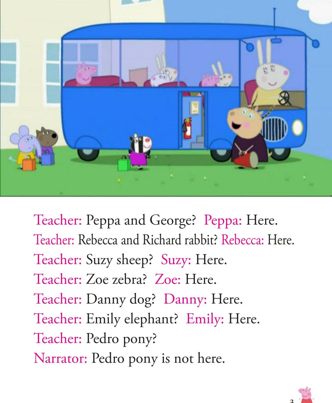 School Bus Trip绘本故事第4页