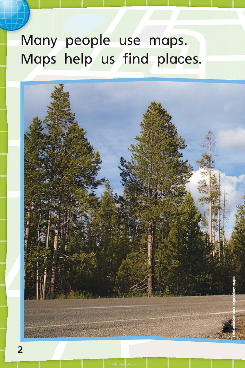 G1 App U2W5  How Maps Help绘本故事第4页