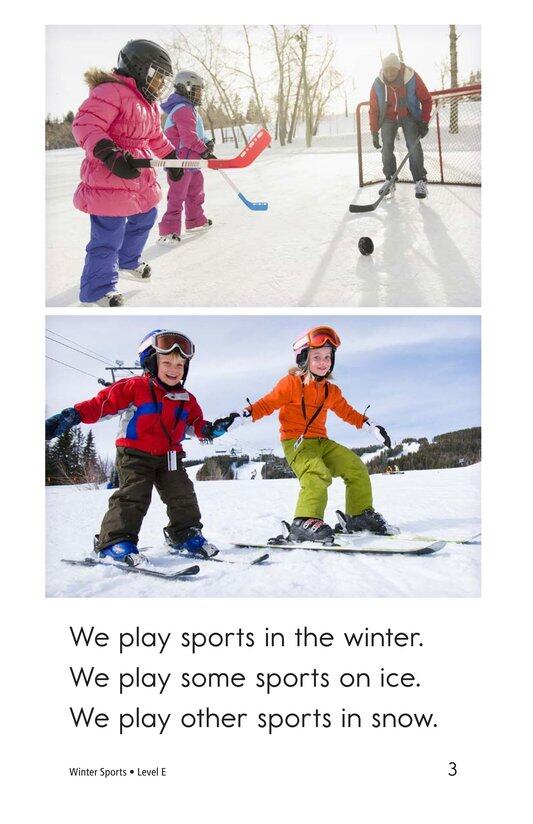 Winter Sports绘本故事第3页