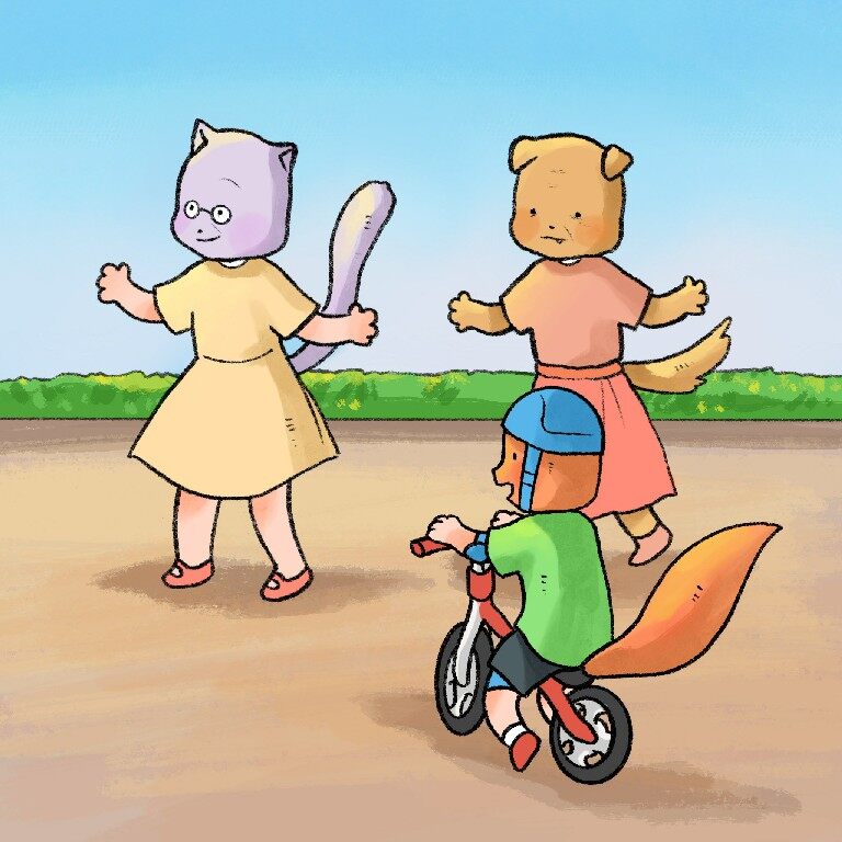 人群中骑车很危险绘本故事第5页