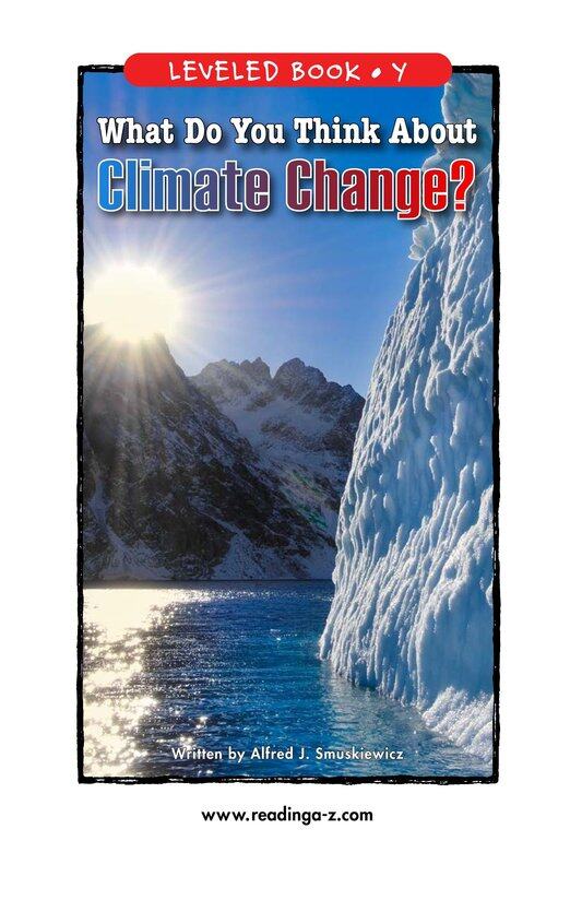 What Do You Think About Climate Change绘本故事第2页