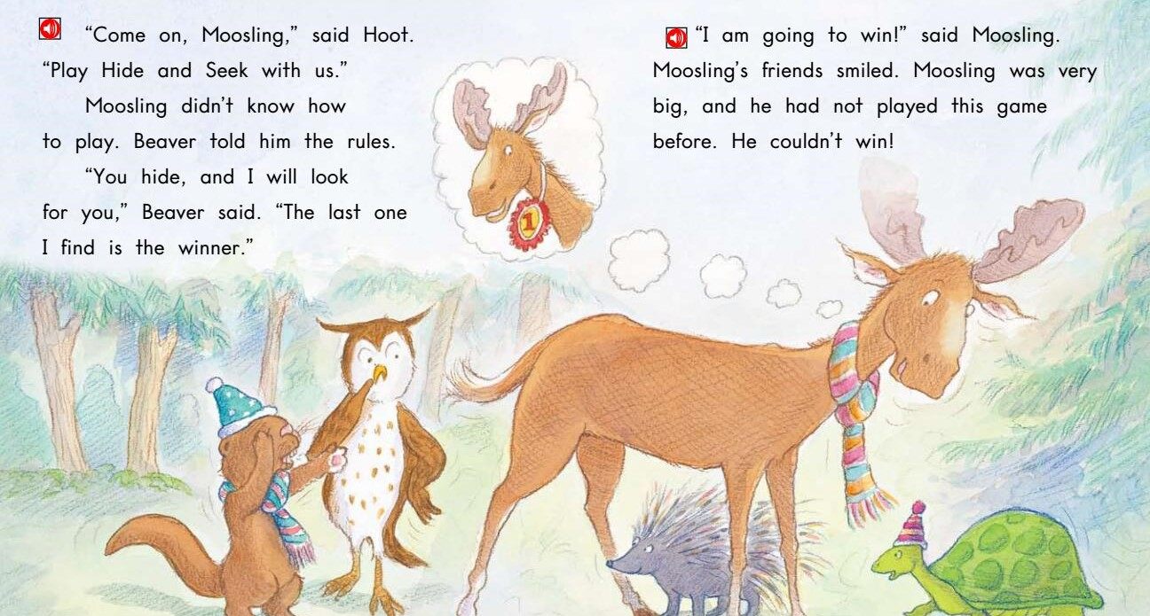 Hide and Seek绘本故事第3页