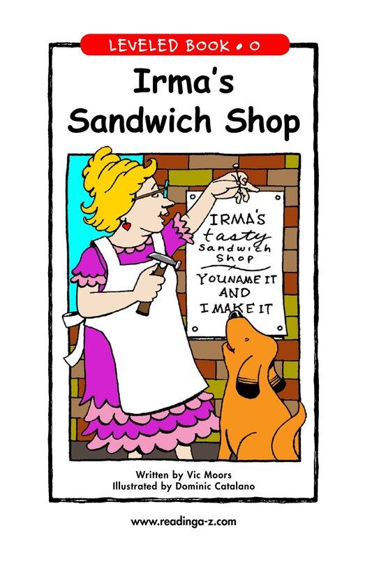 Irma's Sandwich Shop绘本故事第2页