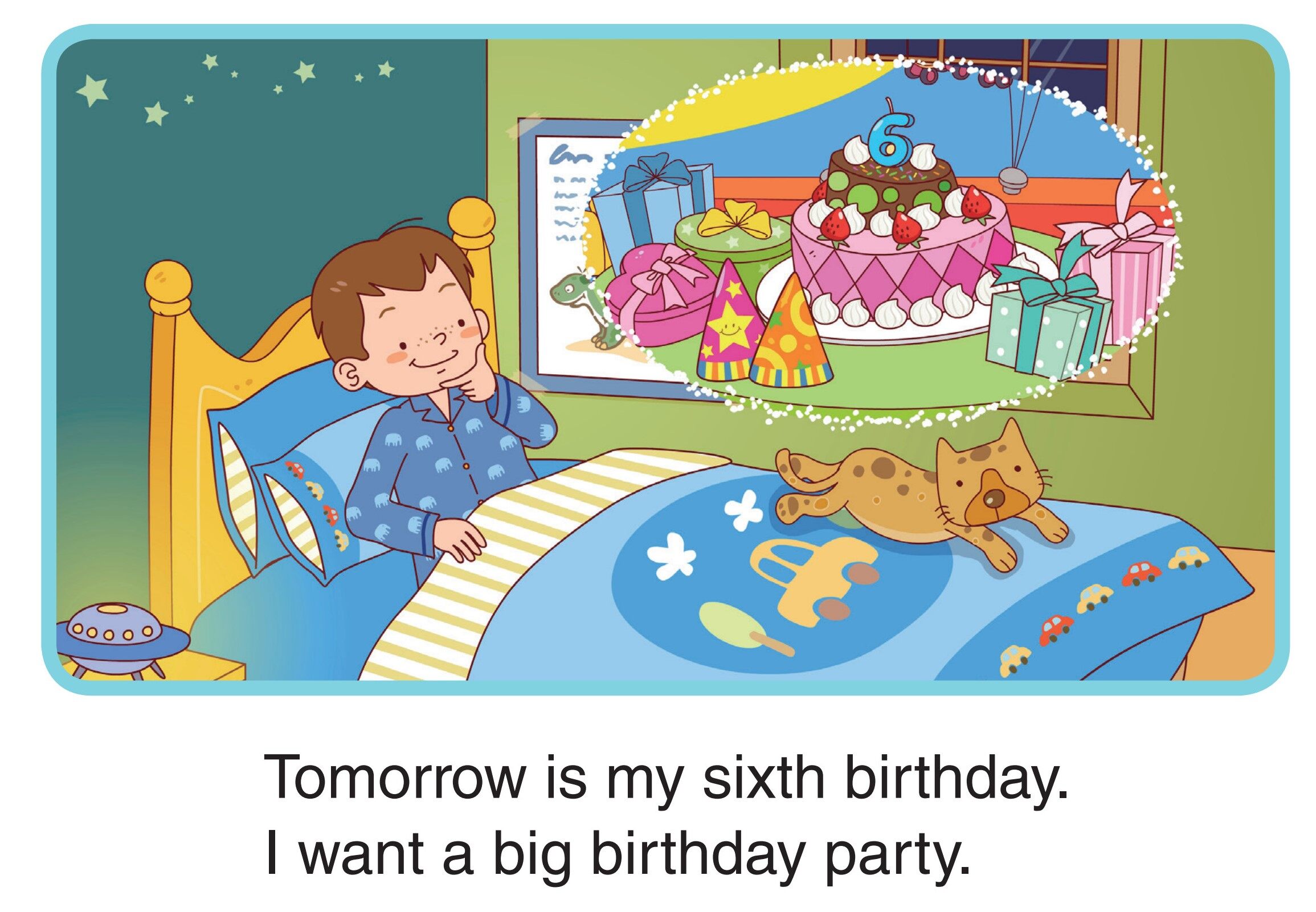My Sixth Birthday绘本故事第2页