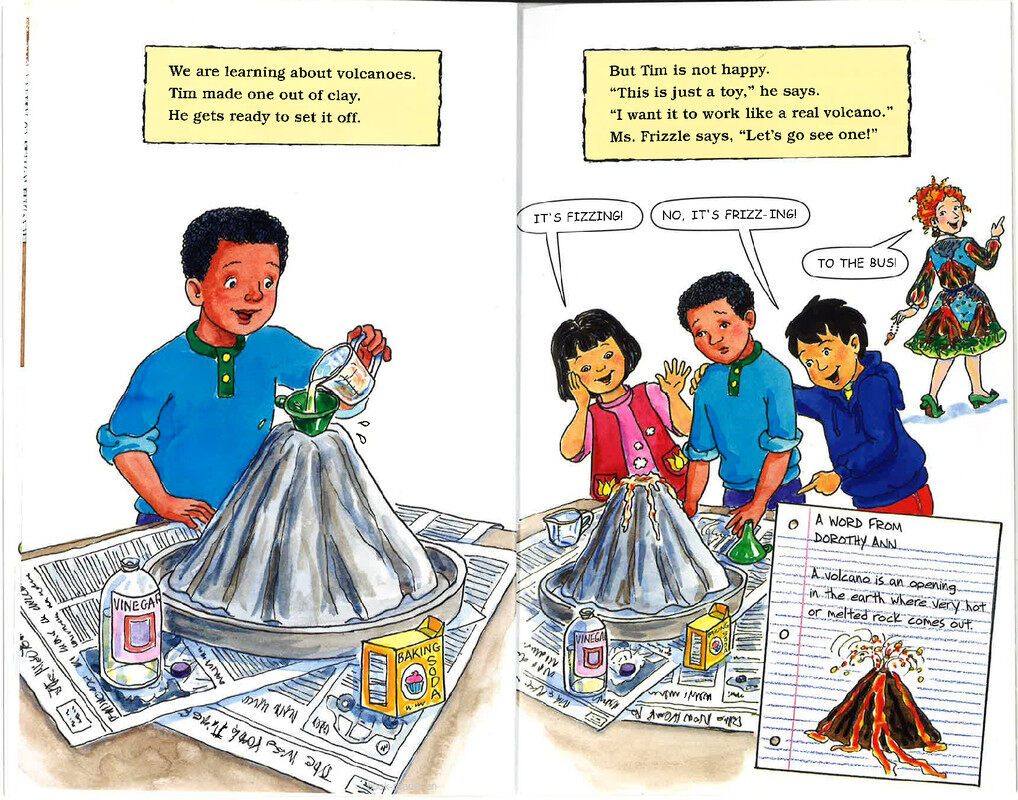 Magic School Bus Inside a Volcano绘本故事第4页