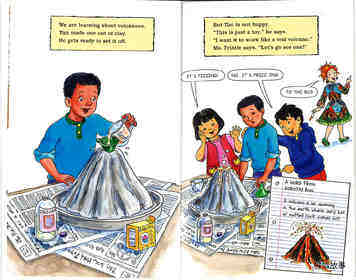Magic School Bus Inside a Volcano绘本故事第4页