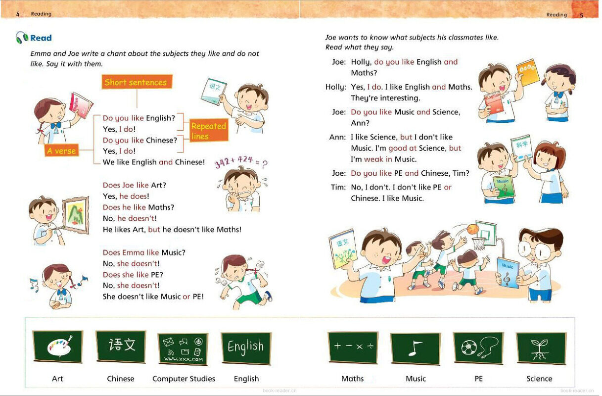 3A Unit 1 I like English绘本故事第3页