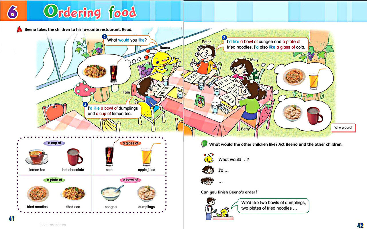 6 Ordering food绘本故事第3页