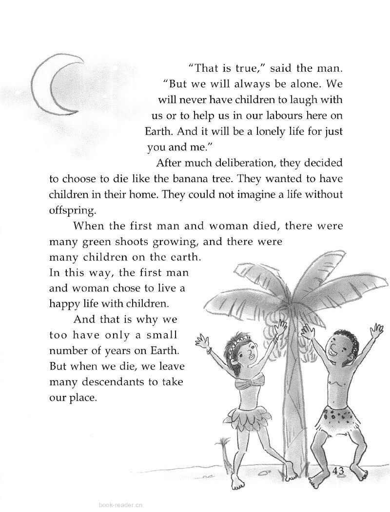 The Moon or the Banana Tree绘本故事第3页