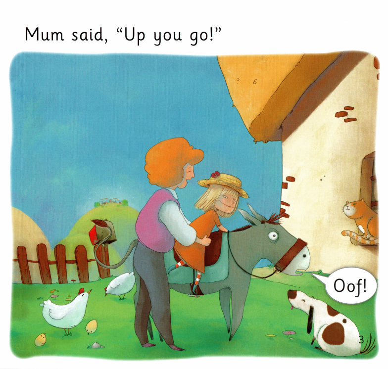 Meg,Mum and the Donkey绘本故事第4页