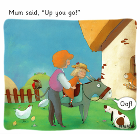 Meg,Mum and the Donkey绘本故事第4页