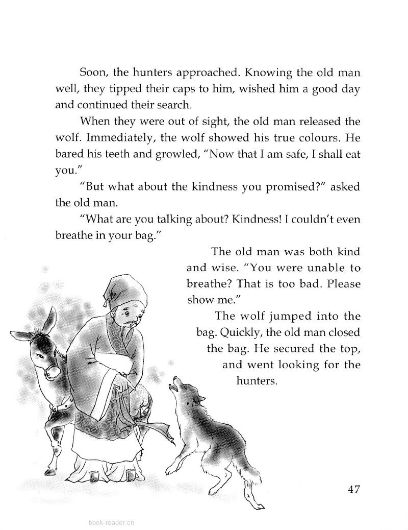 The Old Man and the Wolf绘本故事第3页