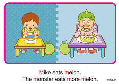 'M' words -  Mike and the Monster绘本故事第5页