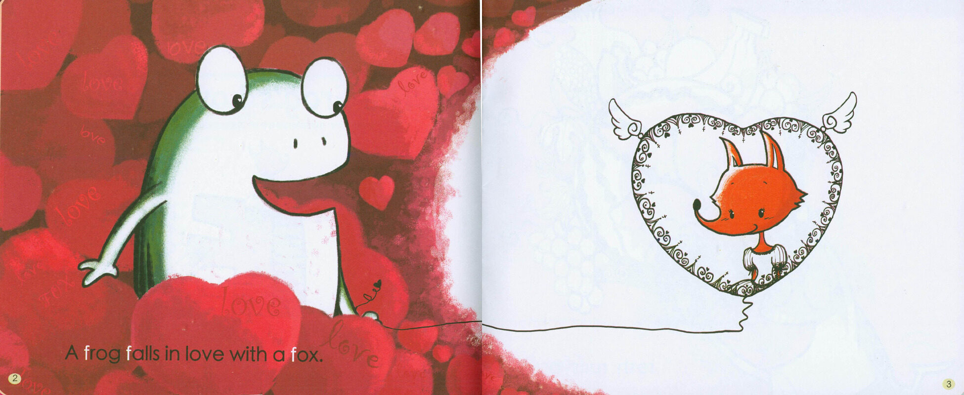 F The Frog's Love Story绘本故事第3页