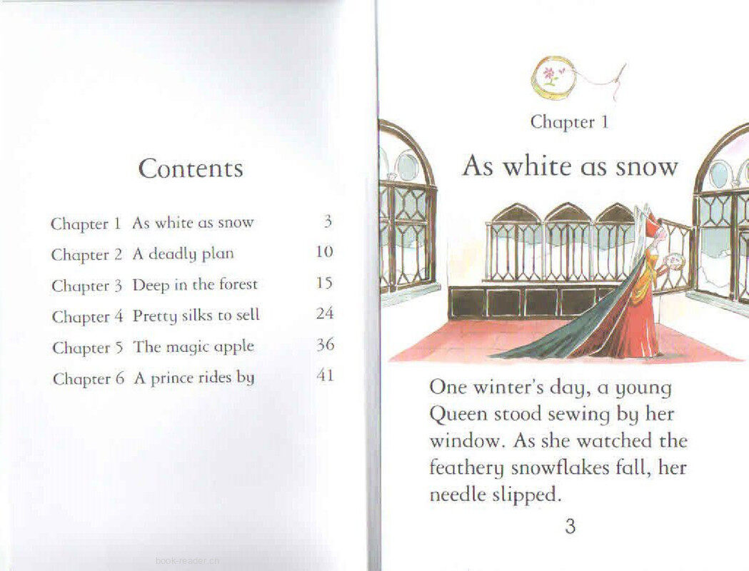 Snow White and The Seven Dwarfs绘本故事第3页