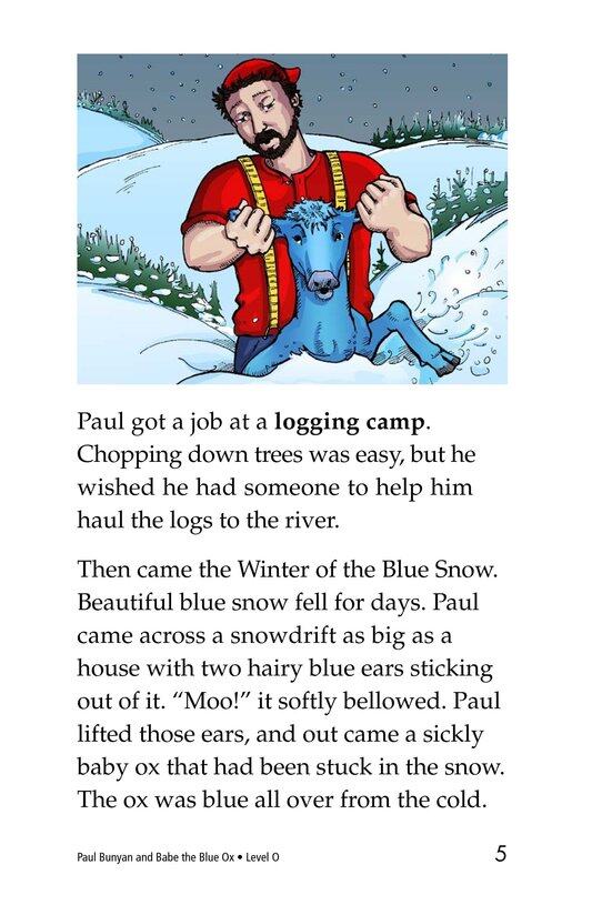 Paul Bunyan and Babe the Blue Ox绘本故事第5页