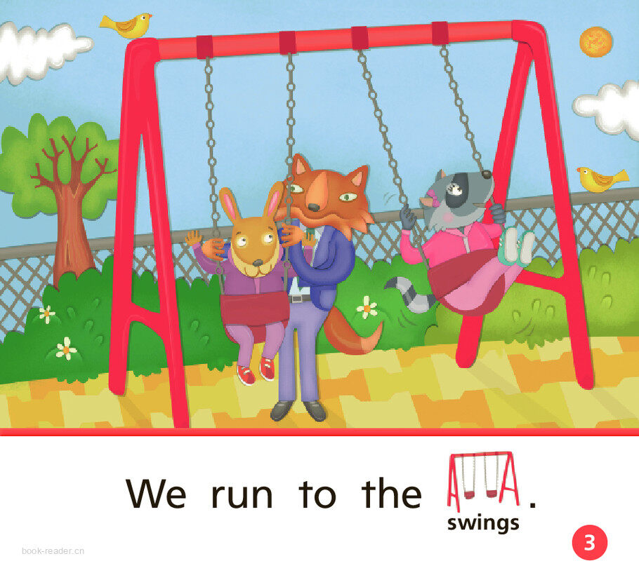 GK Approach U03W1 We Run绘本故事第4页