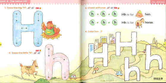 8 The Letter Hh绘本故事第3页