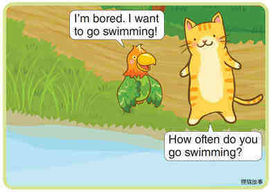 I Sometimes Go Swimming绘本故事第4页