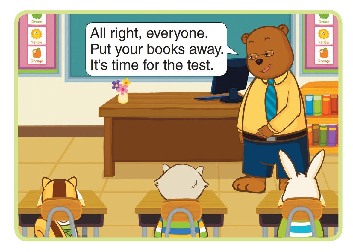 The Spelling Test绘本故事第4页