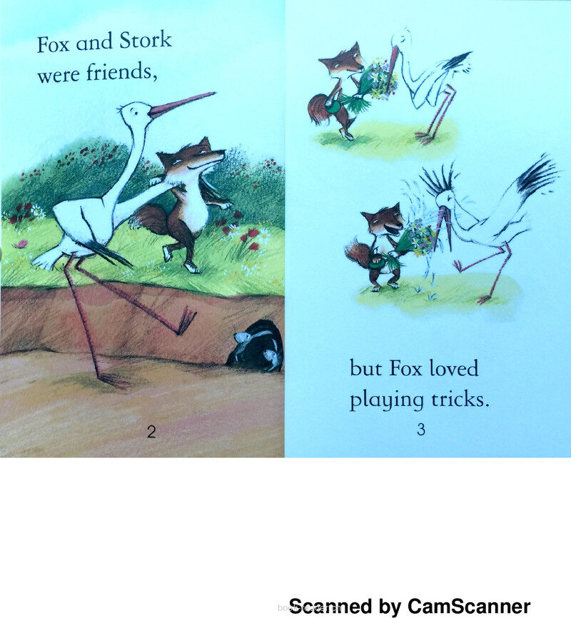 The Fox and the Stork绘本故事第3页
