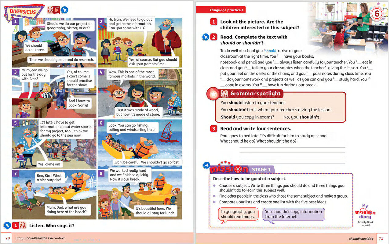 06 Classroom stars绘本故事第3页