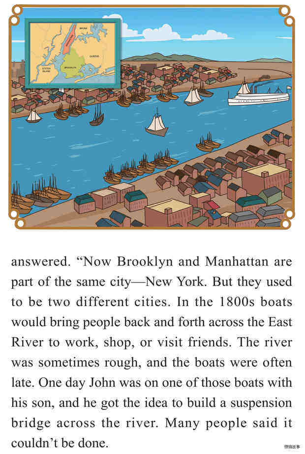 Brooklyn Bridge：An American Landmark绘本故事第4页