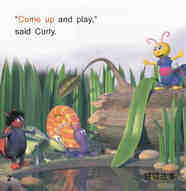 Curly and the log绘本故事第3页