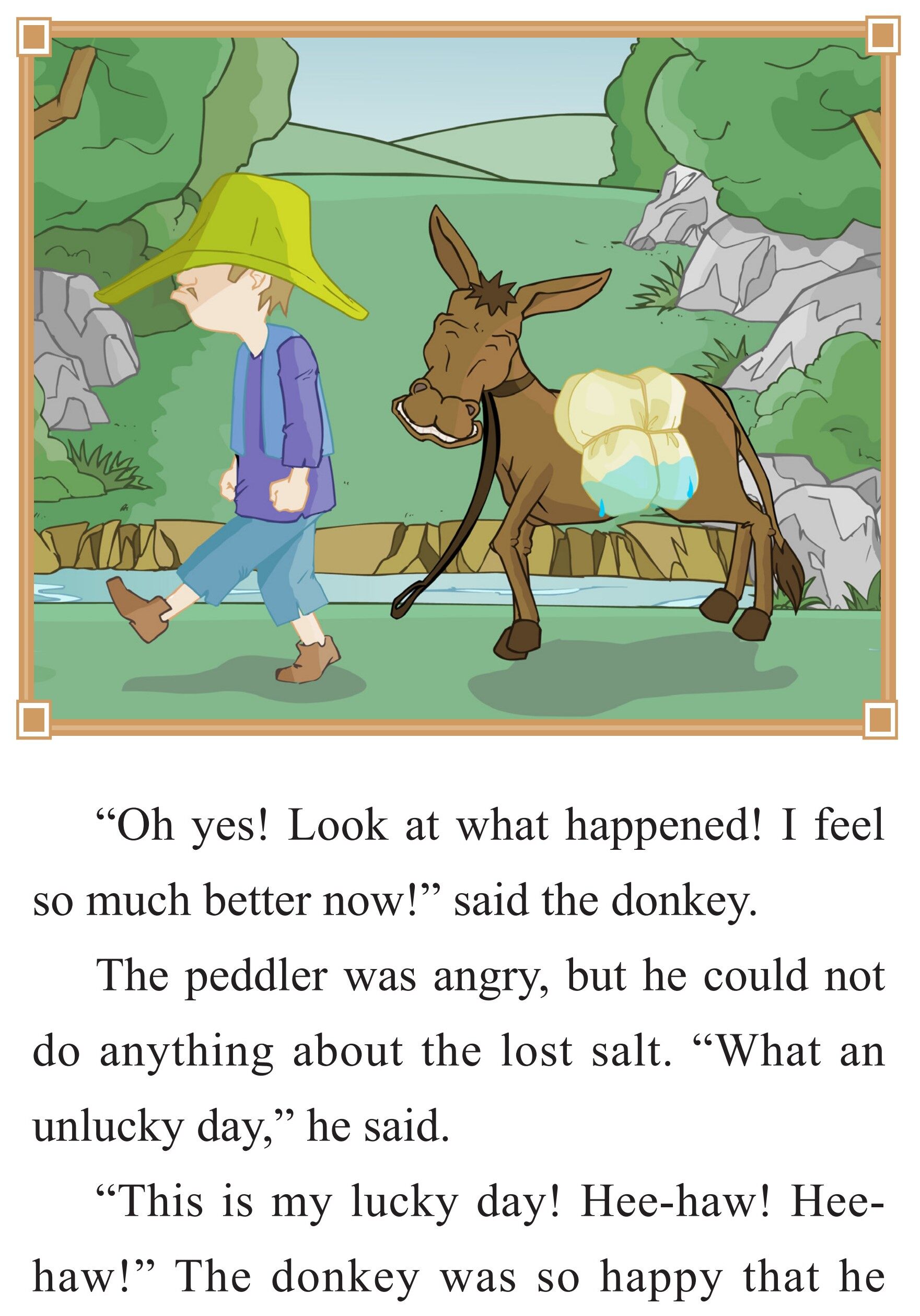 The Peddler and His Donkey绘本故事第5页