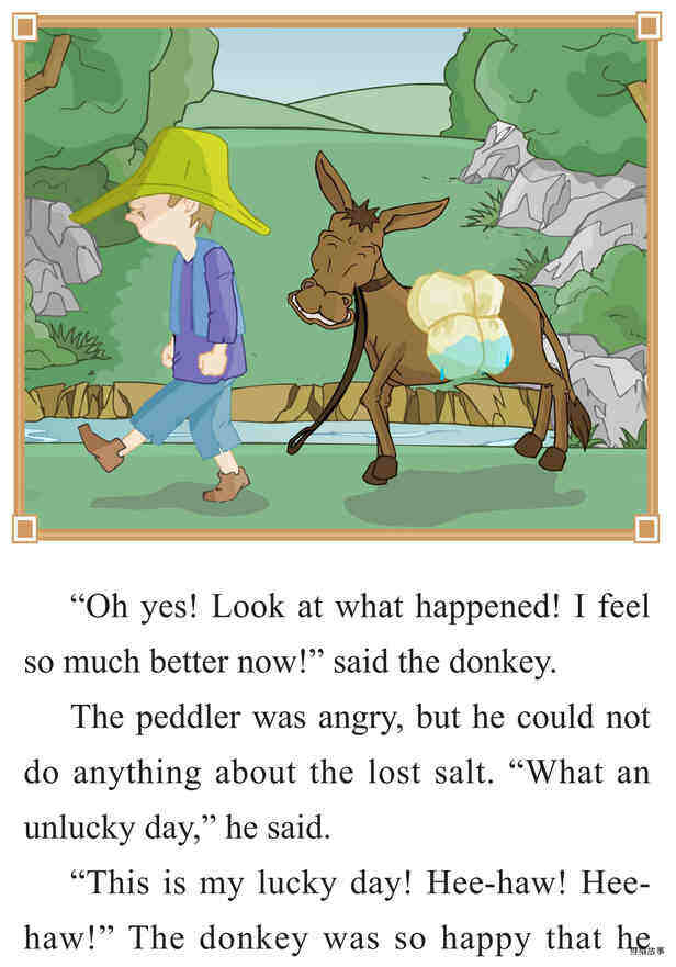 The Peddler and His Donkey绘本故事第5页