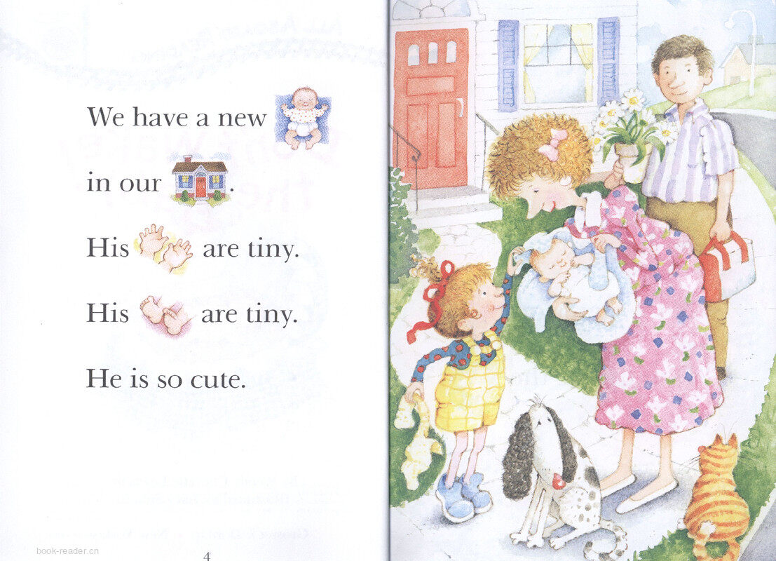 Don't wake the baby!绘本故事第4页