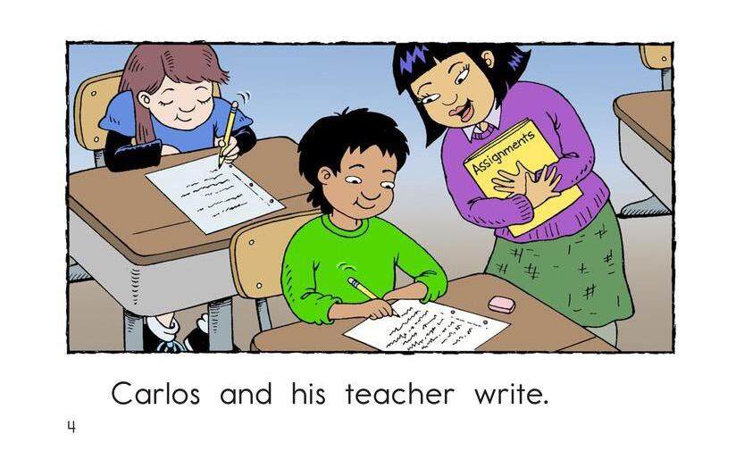 Carlos and His Teacher绘本故事第4页