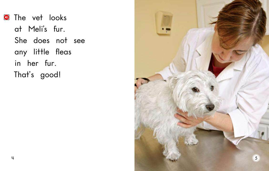 Meli at the vet绘本故事第4页