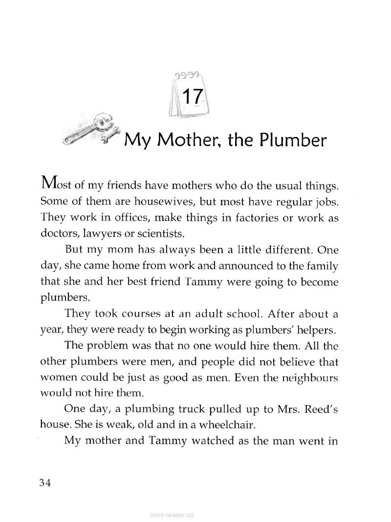 My Mother, the Plumber绘本故事第2页