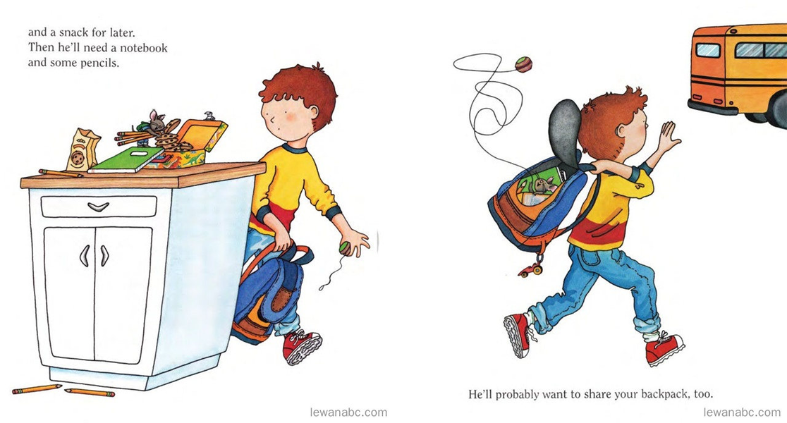 (46周)If You Take A Mouse To School绘本故事第5页