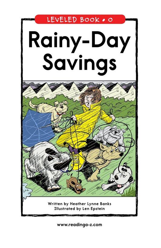 Rainy Day Savings绘本故事第2页