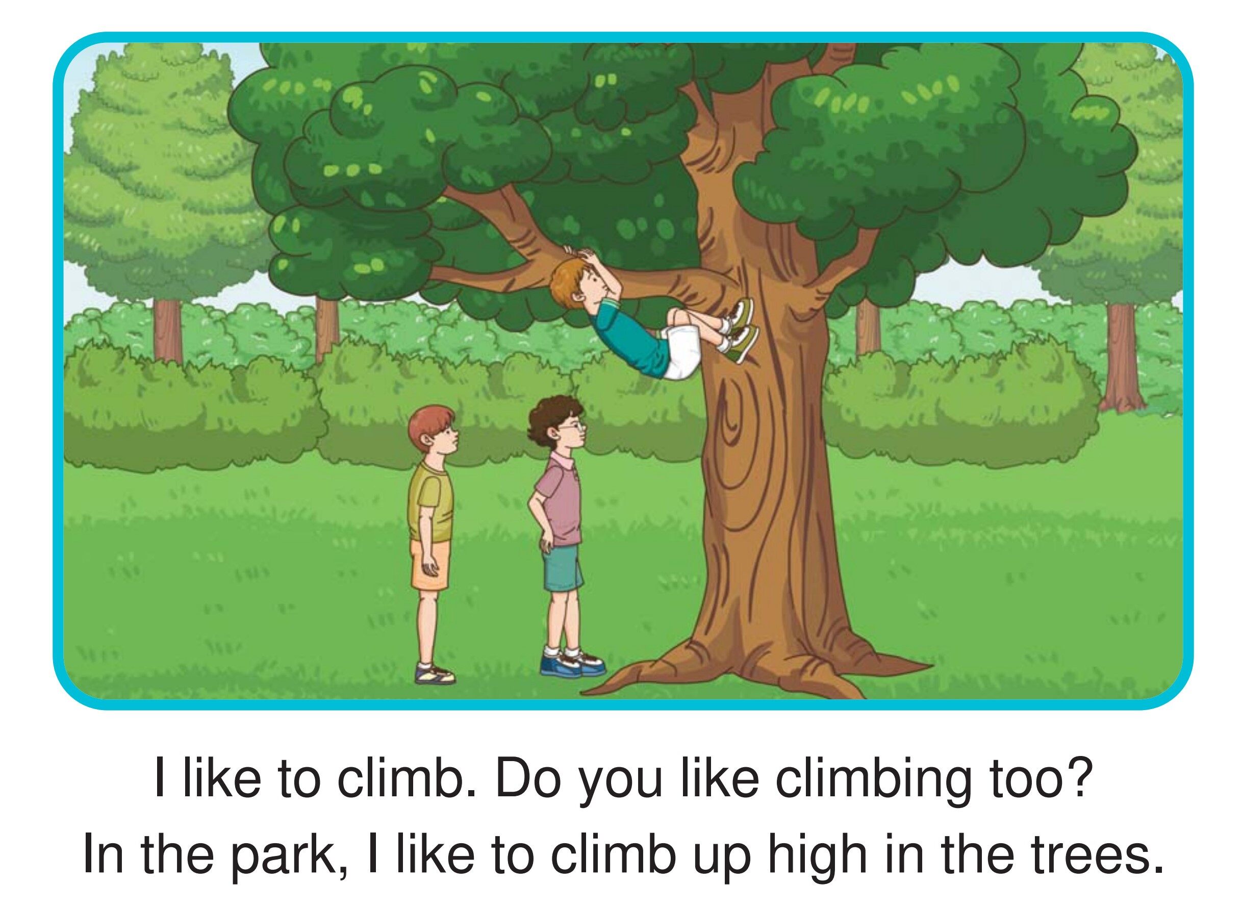 I Like to Climb绘本故事第2页