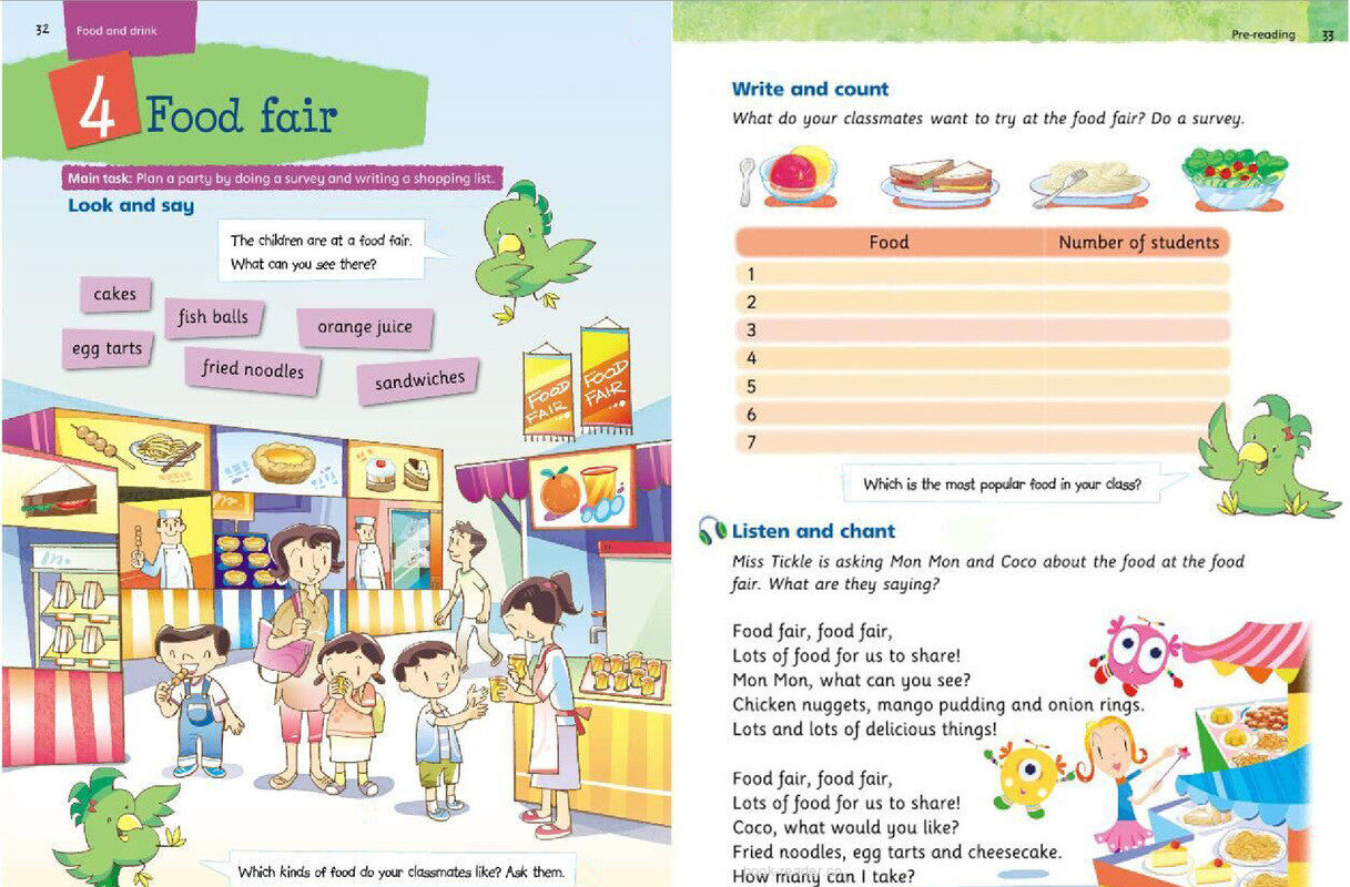 4B Unit 4 Food fair绘本故事第2页