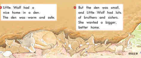 Little Wolf's New Home绘本故事第3页