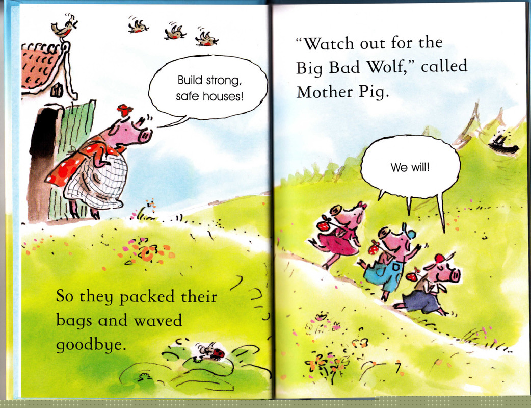 The Three Little Pigs绘本故事第5页