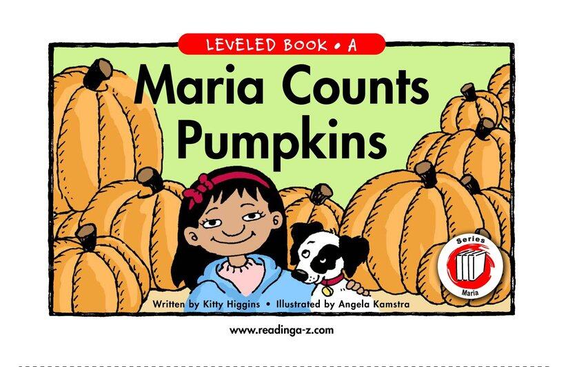 Maria Counts Pumpkins绘本故事第2页