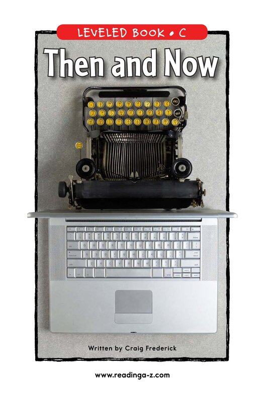 Then and Now绘本故事第2页