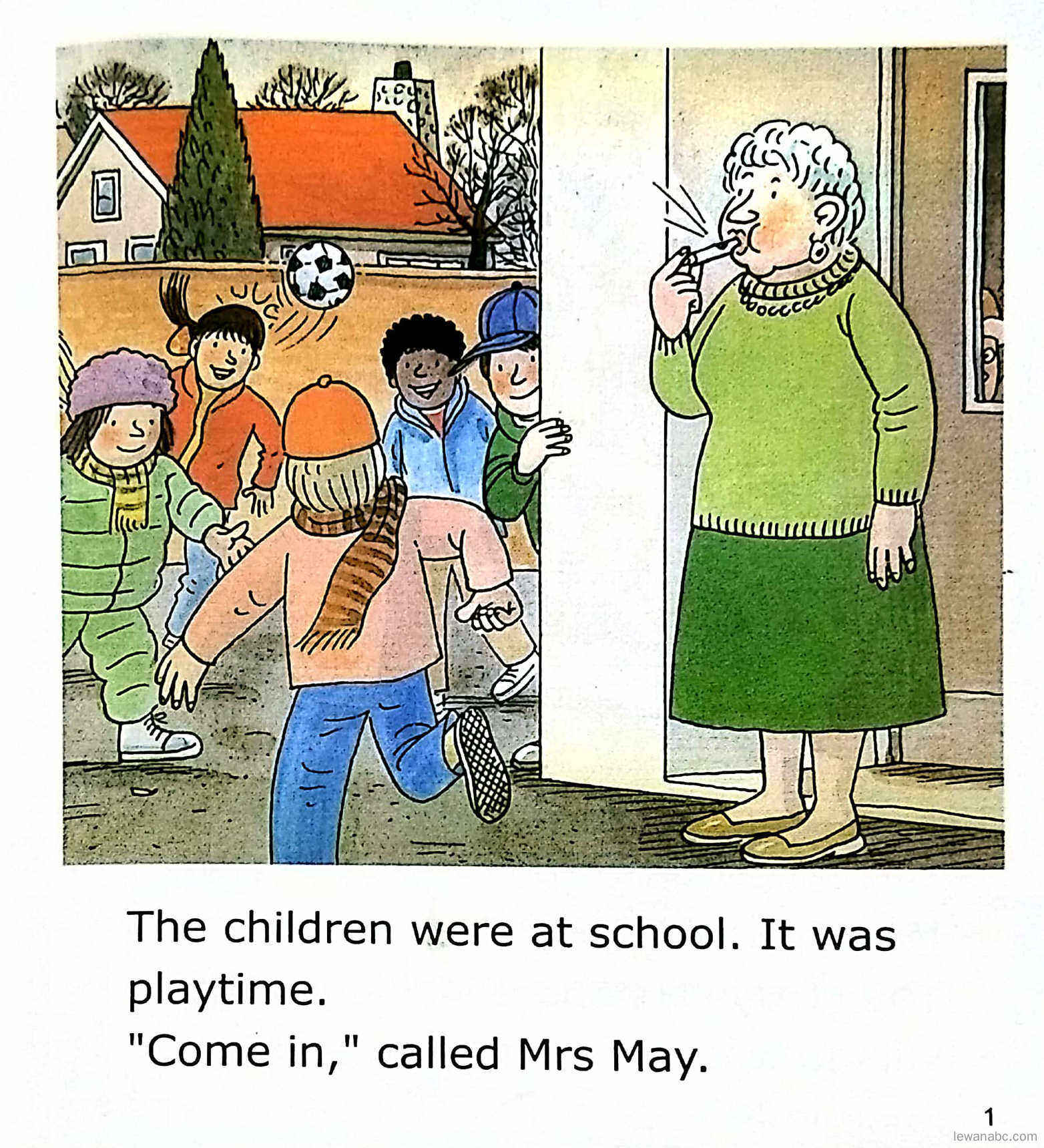 Village in the Snow绘本故事第3页