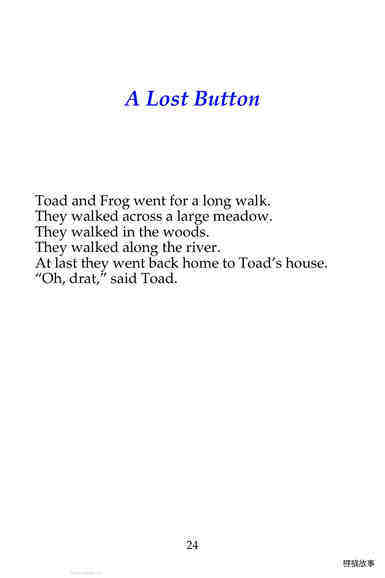 1-03 A Lost Button 绘本故事第3页