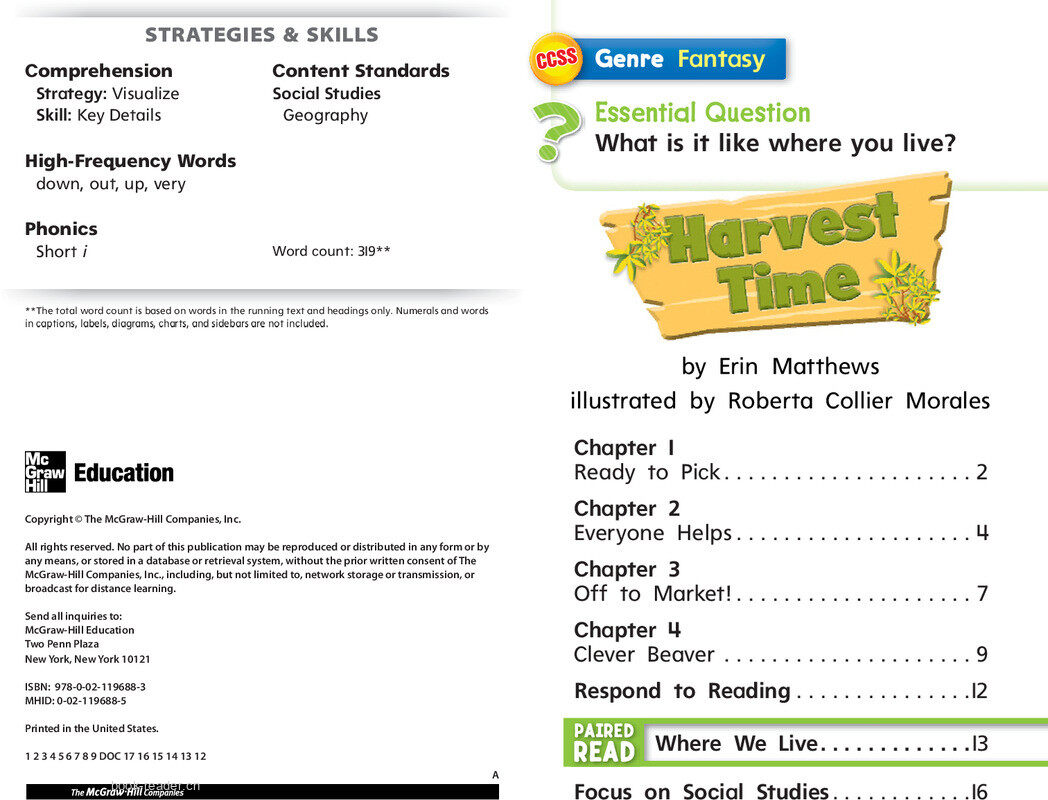 G1 Bey U1W2 Harvest time绘本故事第3页