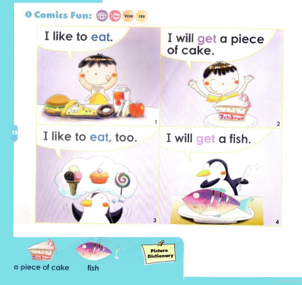 4 I Like to Eat绘本故事第2页