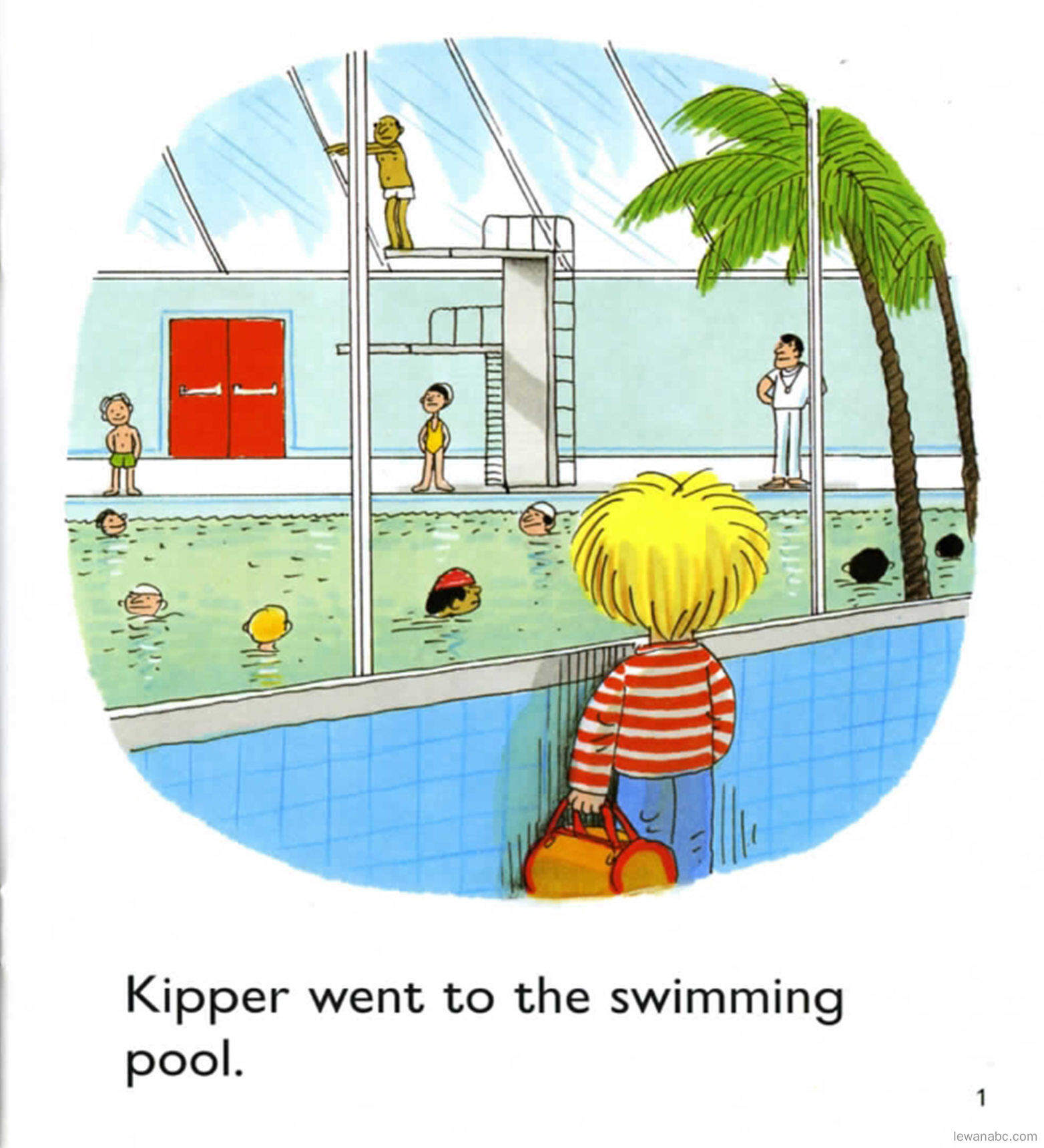 At the Pool绘本故事第3页