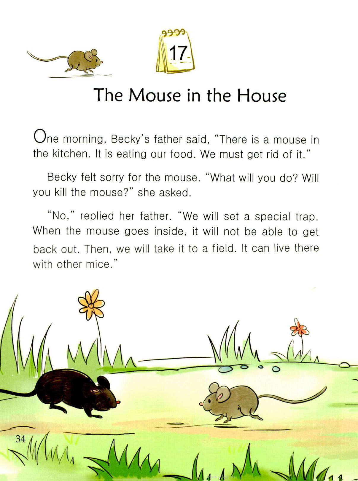 The Mouse in the House绘本故事第2页